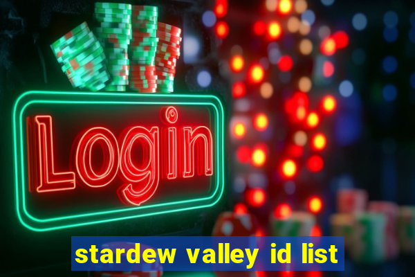 stardew valley id list